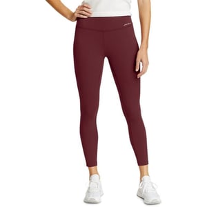 Eddie Bauer Womens Movement Lux HighRise 78Length LeggingsPetite Burgundy