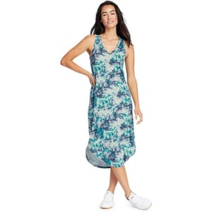 Eddie Bauer Womens Myriad Midi DressBottle Green