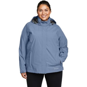 Eddie Bauer Womens Packable Rainfoil JacketPlus Blue Haze Recycled