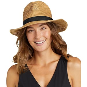 Eddie Bauer Womens Panama Packable Straw HatNatural