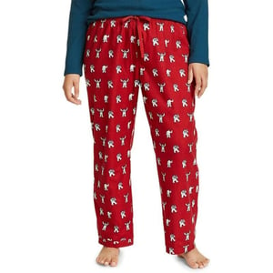 Eddie Bauer Womens Stines Favorite Flannel Sleep PantsPlus Holly Red