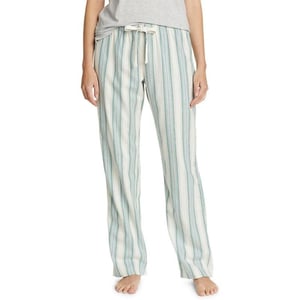 Eddie Bauer Womens Stines Favorite Flannel Sleep PantsRegular Arctic White