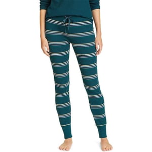 Eddie Bauer Womens Stines Favorite Waffle Sleep PantsTall Peacock