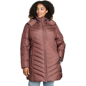 Eddie Bauer Womens Sun Valley Down ParkaPlus Misty Rose