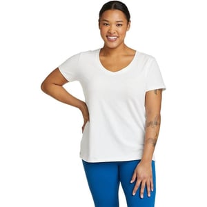 Eddie Bauer Womens Tempo Light ShortSleeve TShirtPlus White