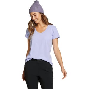 Eddie Bauer Womens Tempo Light ShortSleeve TShirtTall Periwinkle