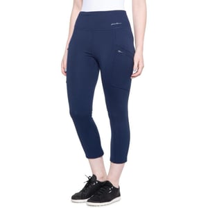 Eddie Bauer Womens Trail Tight Capris  High RiseStandard Navy