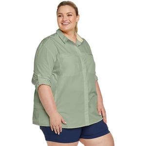 Eddie Bauer Womens UPF Guide 20 ShirtPlus Antique Pine