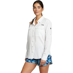 Eddie Bauer Womens UPF Guide LongSleeve ShirtRegular White