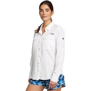 Eddie Bauer Womens UPF Guide LongSleeve ShirtWhite