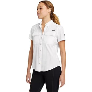 Eddie Bauer Womens UPF Guide ShortSleeve ShirtWhite