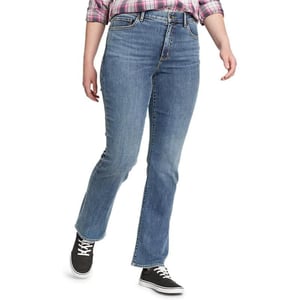 Eddie Bauer Womens Voyager HighRise BootCut Jeans  CurvyRegular Creek