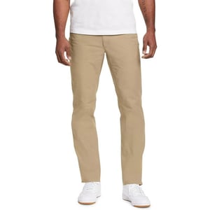 imageEddie Bauer Mens Voyager Flex FivePocket Twill PantsLight Khaki