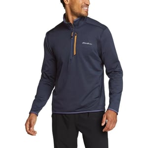 imageEddie Bauer Mens Activator Grid LongSleeve HalfZip FleeceStorm