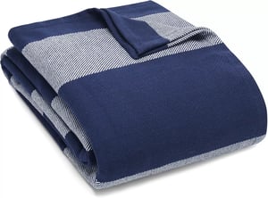 imageEddie Bauer  Twin Blanket Lightweight Cotton Bedding Home Decor for All Seasons Boylston Navy Stripe TwinBoylston Navy Stripe