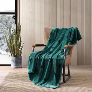 imageEddie Bauer Throw Blanket Ultra Soft Plush Fleece Bedding Home Decor for All Seasons 50 x 70 Americana Plaid RedBuddy the Dog Green