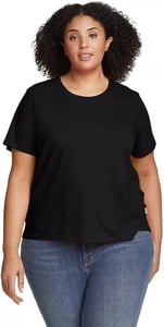 imageEddie Bauer Womens Everyday Essentials Short Sleeve TShirt  SolidBlack