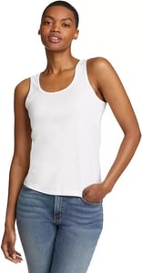 imageEddie Bauer Womens Favorite ScoopNeck Tank Top  SolidWhite