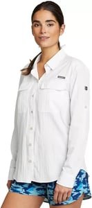 imageEddie Bauer Womens Guide UPF LongSleeve ShirtWhite