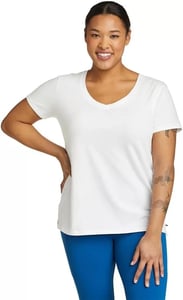 imageEddie Bauer Womens Tempo Light ShortSleeve TShirtWhite