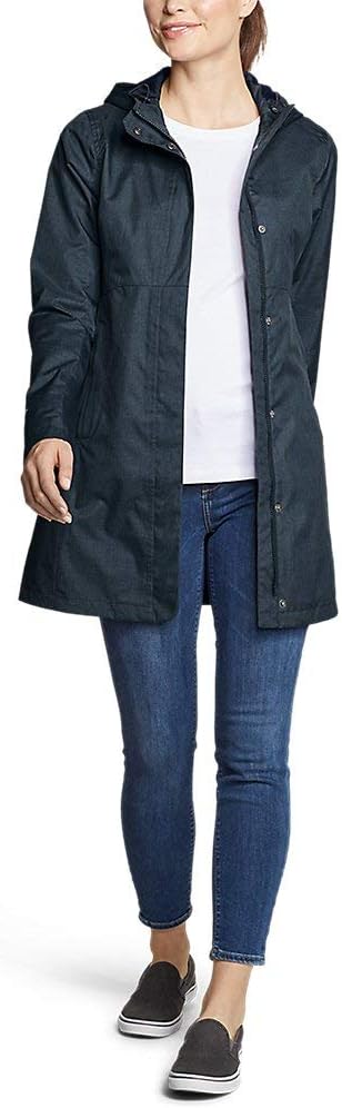 Eddie Bauer Womens Mackenzie Trench Coat Navy Regular LEddie Bauer Womens Mackenzie Trench Coat Navy Regular L