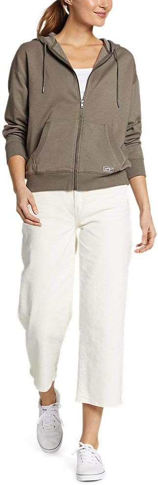 Eddie Bauer Womens Cozy Camp FullZip HoodiePetite Ivory