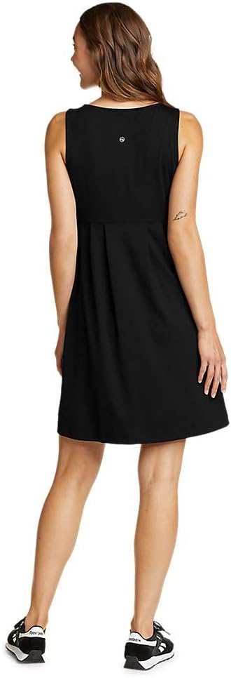 Eddie Bauer Womens Aster Crossover Dress  SolidRegular Black