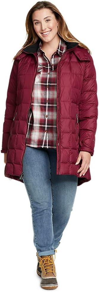 Eddie Bauer Womens Altamira Down ParkaPetite Dark Berry