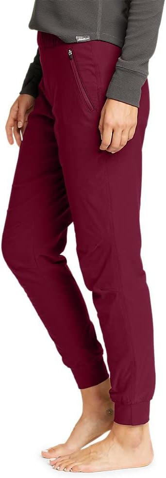 Eddie Bauer Womens Rainier FleeceLined Jogger PantsDark Berry