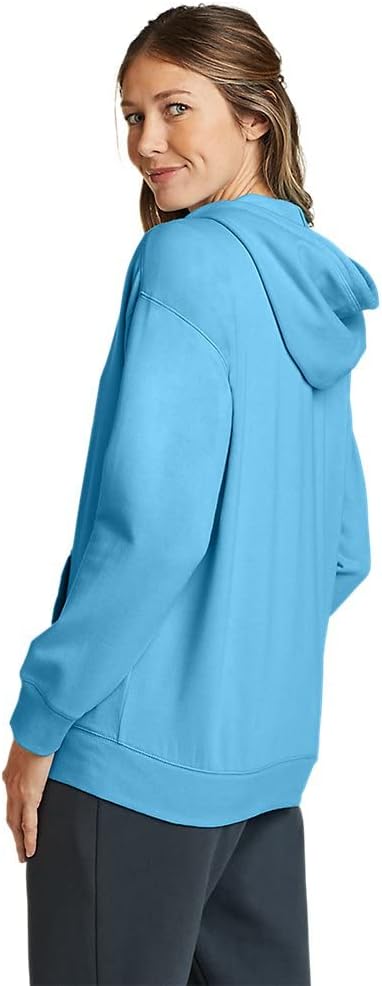 Eddie Bauer Womens Cozy Camp FullZip HoodiePetite Misty Blue