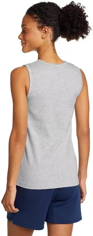 imageEddie Bauer Womens Essentials Ribbed Layering TankLt Htr Gray