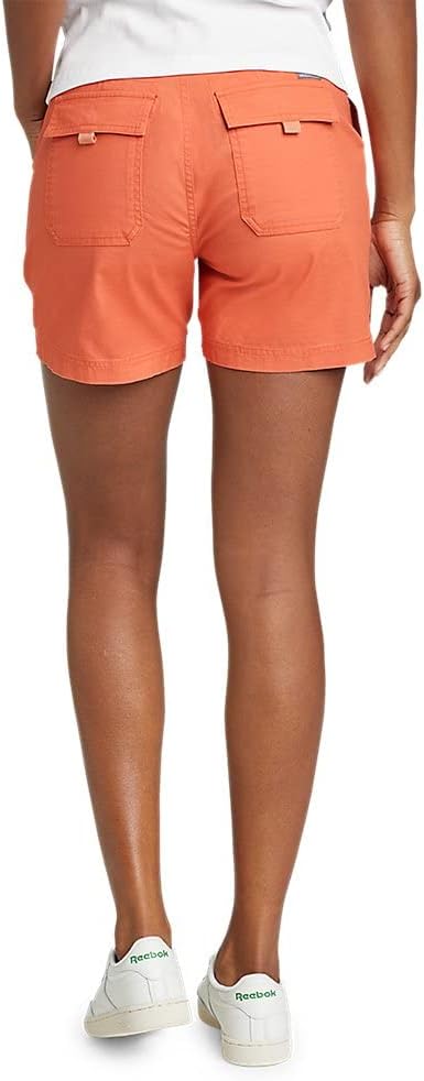 Eddie Bauer Womens Adventurer Stretch Ripstop ShortsPlus Persimmon