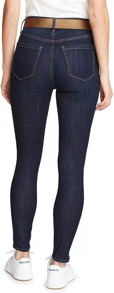 imageEddie Bauer Womens Voyager HighRise Slightly Curvy Skinny JeansDk Indigo