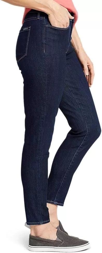 imageEddie Bauer Womens Voyager HighRise Slightly Curvy Skinny JeansDk Indigo