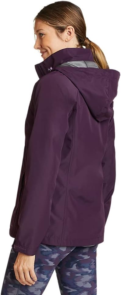 Eddie Bauer Womens Packable Rainfoil JacketDeep Eggplant