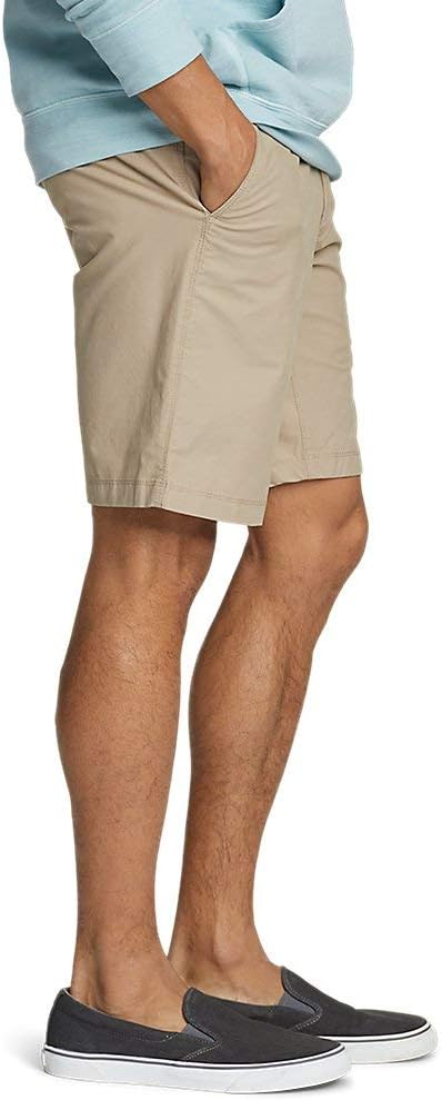 Eddie Bauer Mens Voyager Flex 10 Chino ShortsRegular Light Khaki