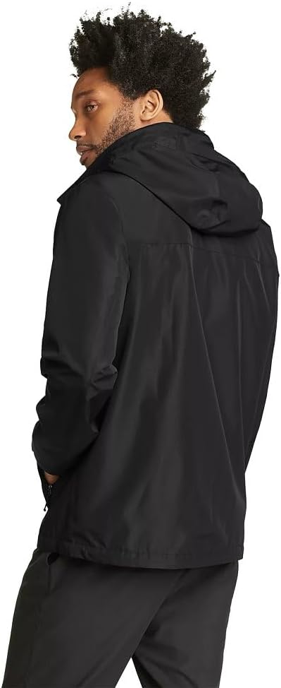 imageEddie Bauer Mens Packable Rainfoil Waterproof Rain JacketBlack Recycled