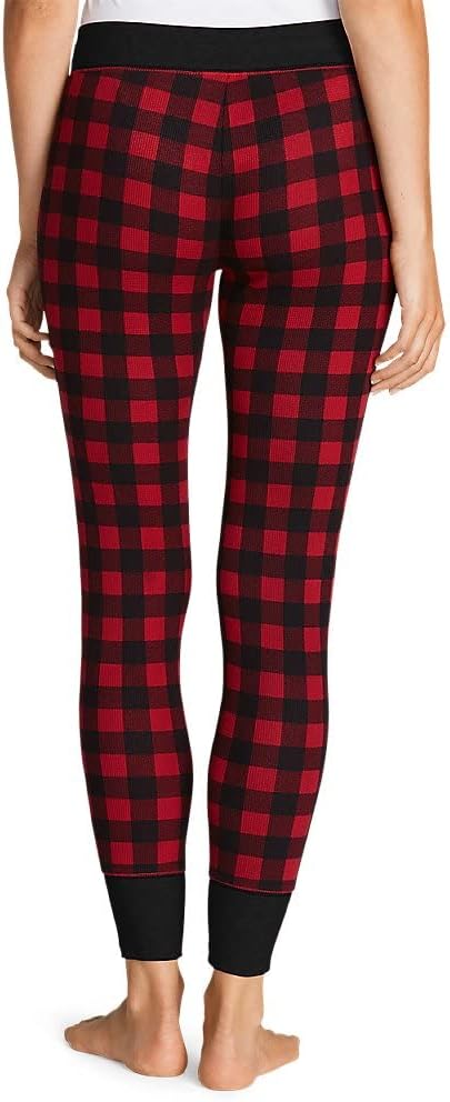 Eddie Bauer Womens Stines Favorite Waffle Sleep PantsRegular Scarlet