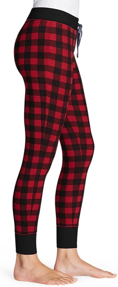 Eddie Bauer Womens Stines Favorite Waffle Sleep PantsRegular Scarlet