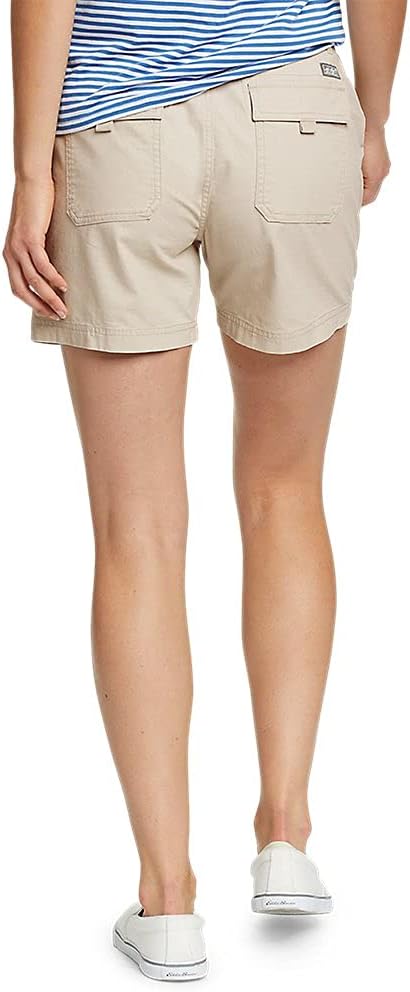 Eddie Bauer Womens Adventurer Stretch Ripstop ShortsPlus Pumice