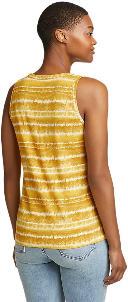 Eddie Bauer Womens Everday Essentials Tank Top  PrintRegular Topaz