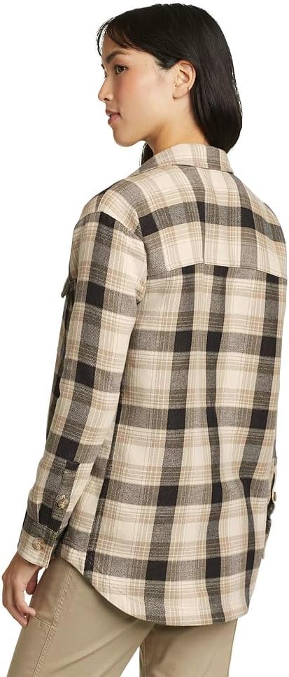 imageEddie Bauer Womens Campfire Bonding FlannelLt Stone