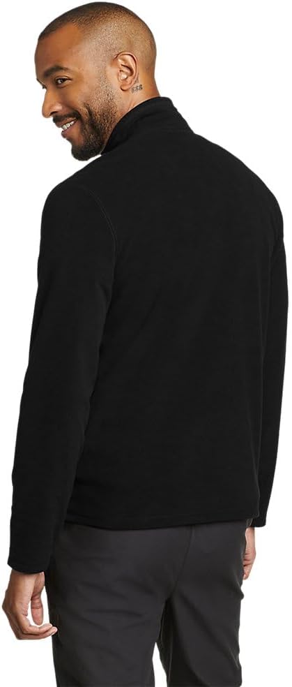 Eddie Bauer Mens Quest Fleece 14Zip PulloverBlack