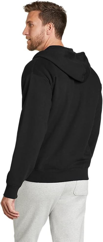 Eddie Bauer Mens Cascade FullZip Hooded SweatshirtTall Black