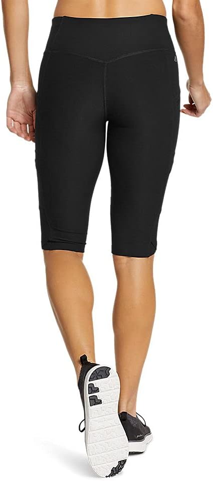 Eddie Bauer Womens Trail Tight Knee ShortsBlack