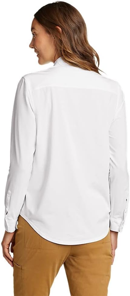 Eddie Bauer Womens Departure 20 LongSleeve ShirtSnow