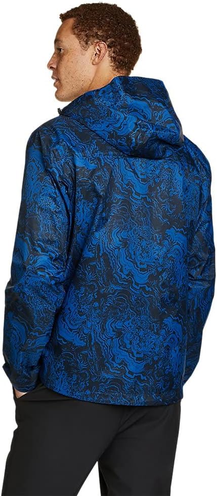 Eddie Bauer Mens Cloud Cap Rain JacketPacific Blue