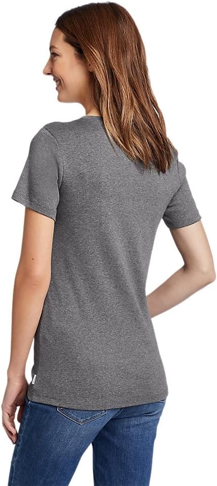 Eddie Bauer Stines ShortSleeve Crew TShirtMedium Heather Gray Grey