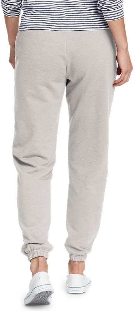 Eddie Bauer Womens Camp Fleece Jogger PantsLt Htr Gray