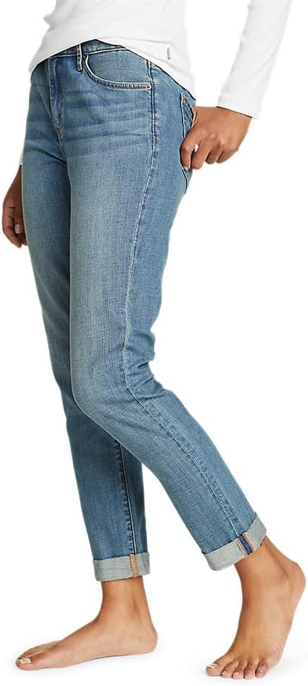 Eddie Bauer Womens Boyfriend Jeans  Slim LegPlus Size Washed Indigo